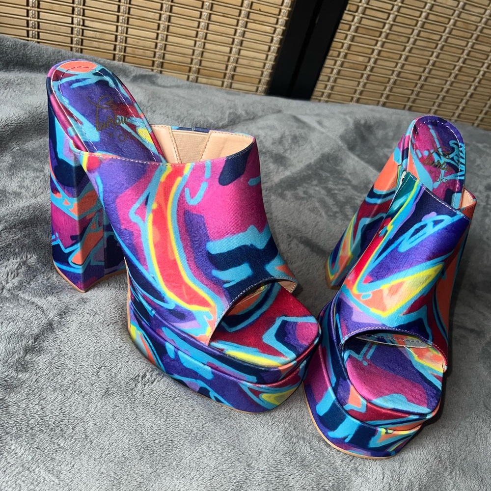 Colorful Platform Heels
